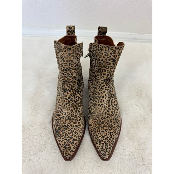 Dolce Vita Leopard Print Ankle Booties – Women’s 8 Block Heel - Picture 2 of 12